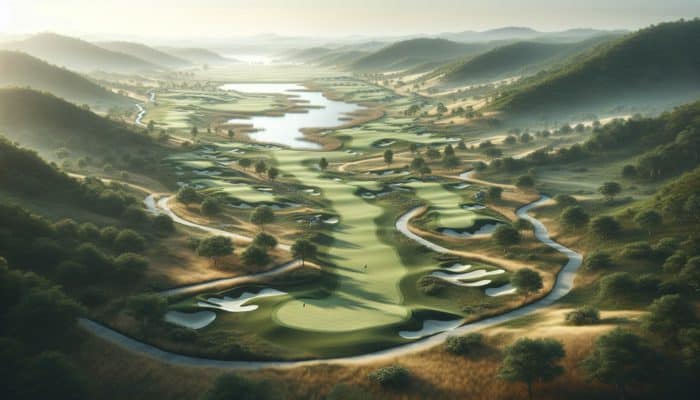 Golf course at Prince's Grant with rolling fairways, natural landscapes, strategic bunkers, and water hazards.