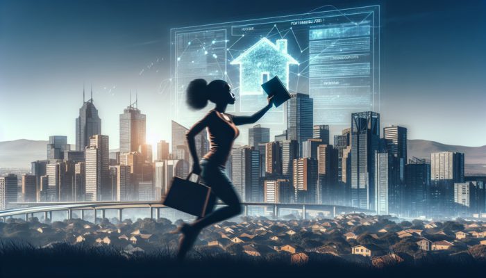 A first-time home buyer in Randburg using a guidebook to navigate the real estate market.