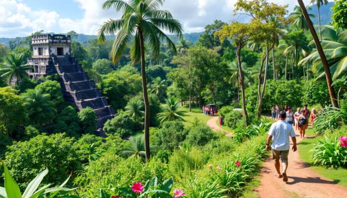 Inspiring Belize travel imagery showcasing rainforest scenery, rich cultural experiences, guided discovery, and tropical landscapes