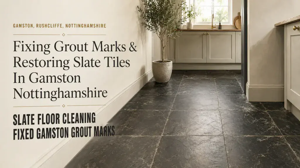 Slate Floor Cleaning: Effortlessly Remove Grout Marks in Gamston
